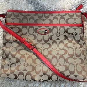 Coach Signature File Crossbody